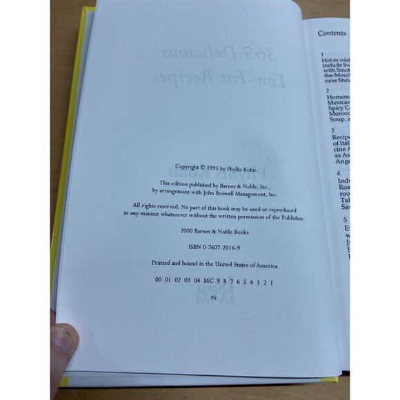 365 Delicious Low-Fat Recipes Cookbook by Phyllis Kohn 2000 Hardcover Diet - Picture 4 of 9